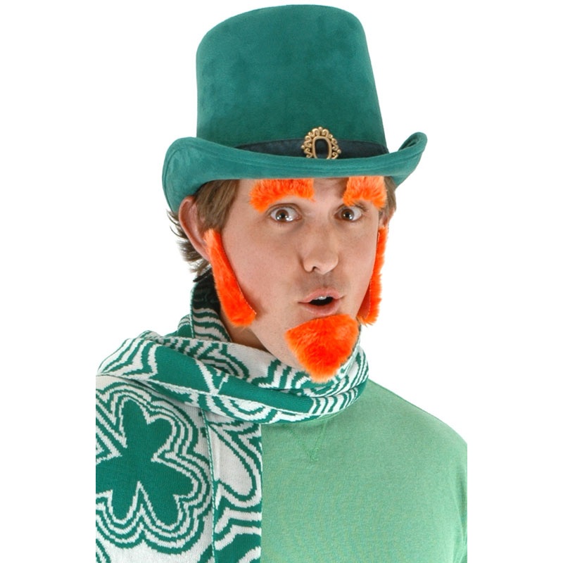 Leprechaun Facial Fur Beard Accessory Set Standard