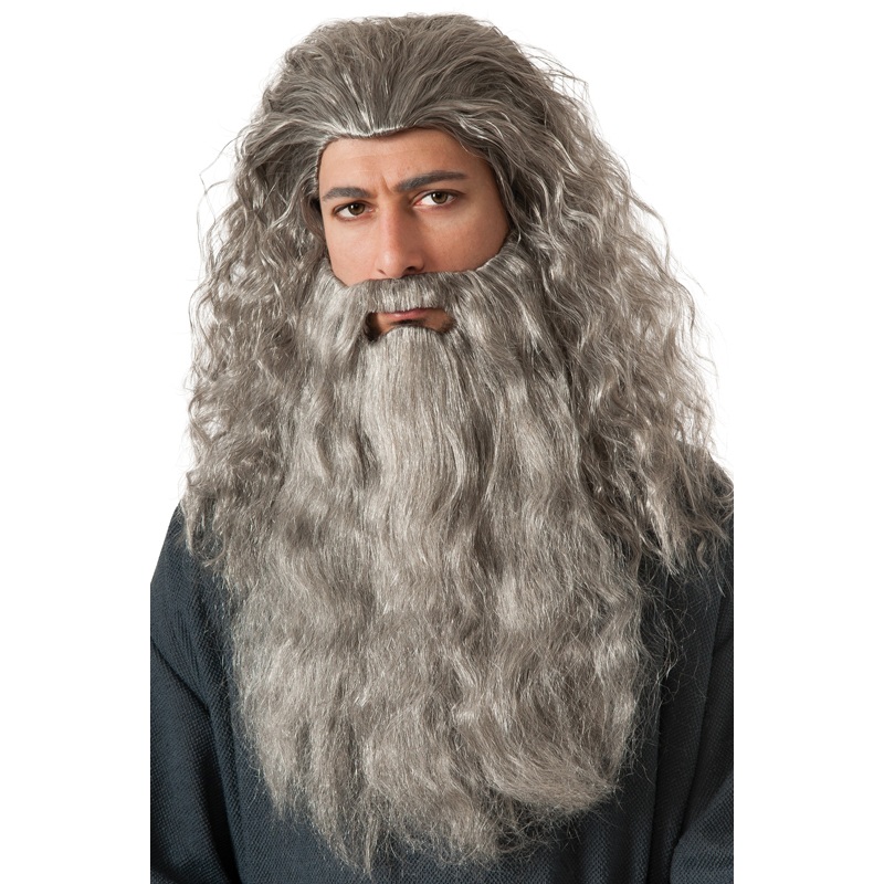 The Hobbit Gandalf Beard Costume Wig Kit Standard