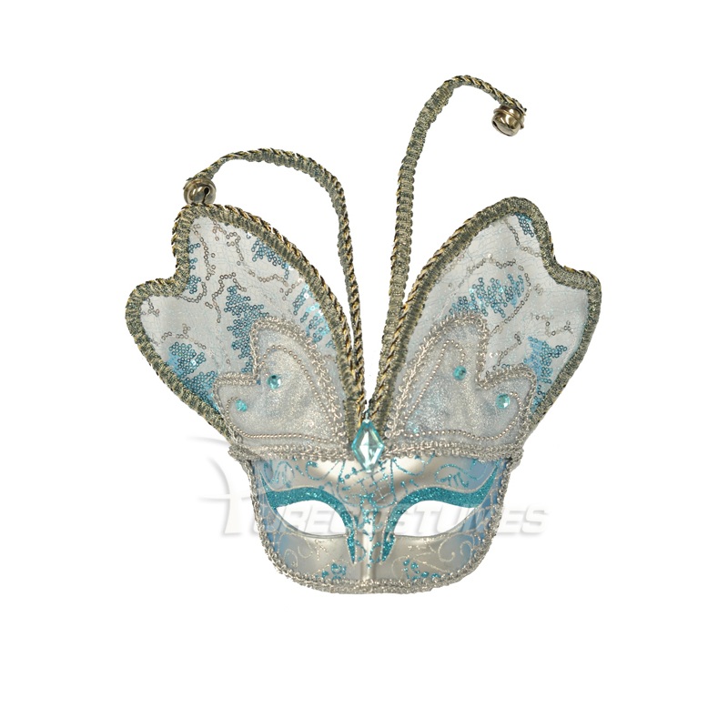 Venetian Butterfly Mask (Blue) Standard
