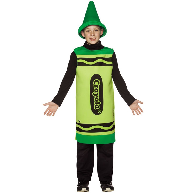 Crayola Green Child Costume (7-10) Child (7-10)