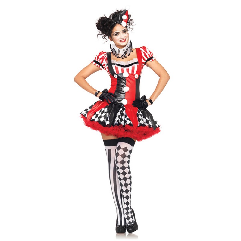 Harlequin Clown Adult Costume Small