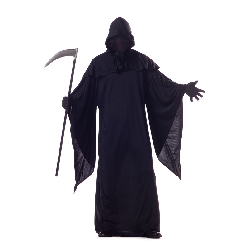 Horror Robe Adult Costume (Black) Medium