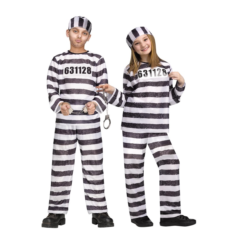 Jailbird Child Costume Small