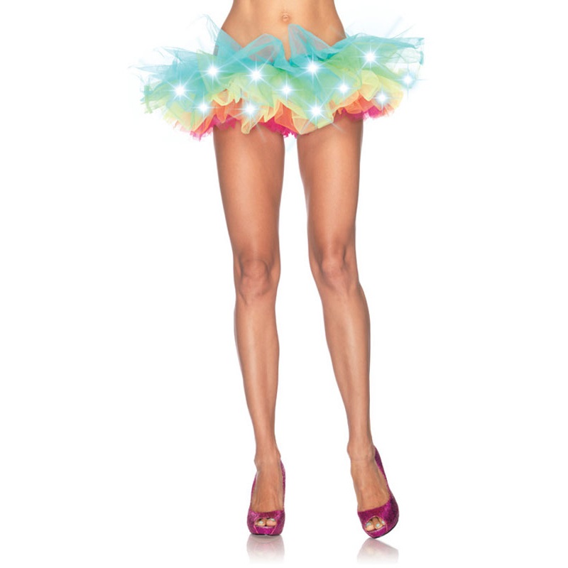 LED Neon Rainbow Tutu