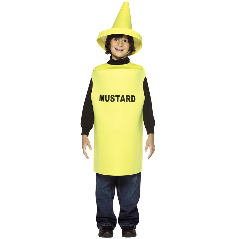 Lightweight Mustard Child Costume Child (7-10)