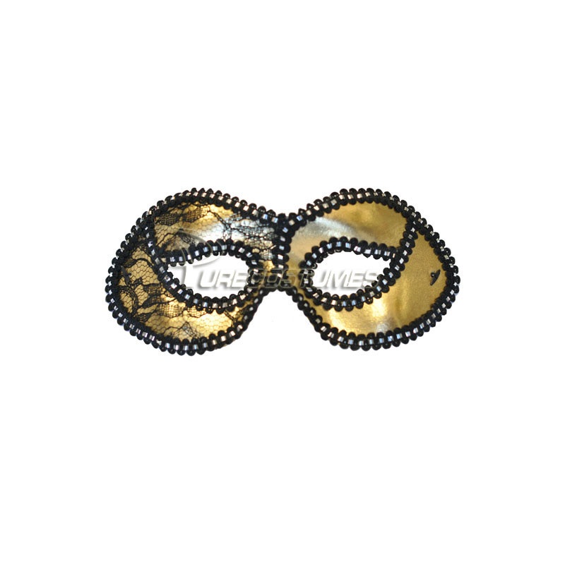 Mysterious Lace Masquerade Eye Mask (Gold)