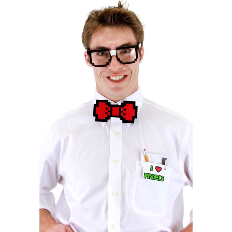 Pixel-8 Nerd Adult Costume Kit Standard