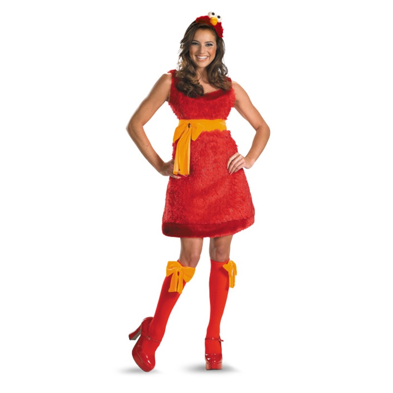 Sesame Street Elmo Sassy Adult Costume Adult (4-6)