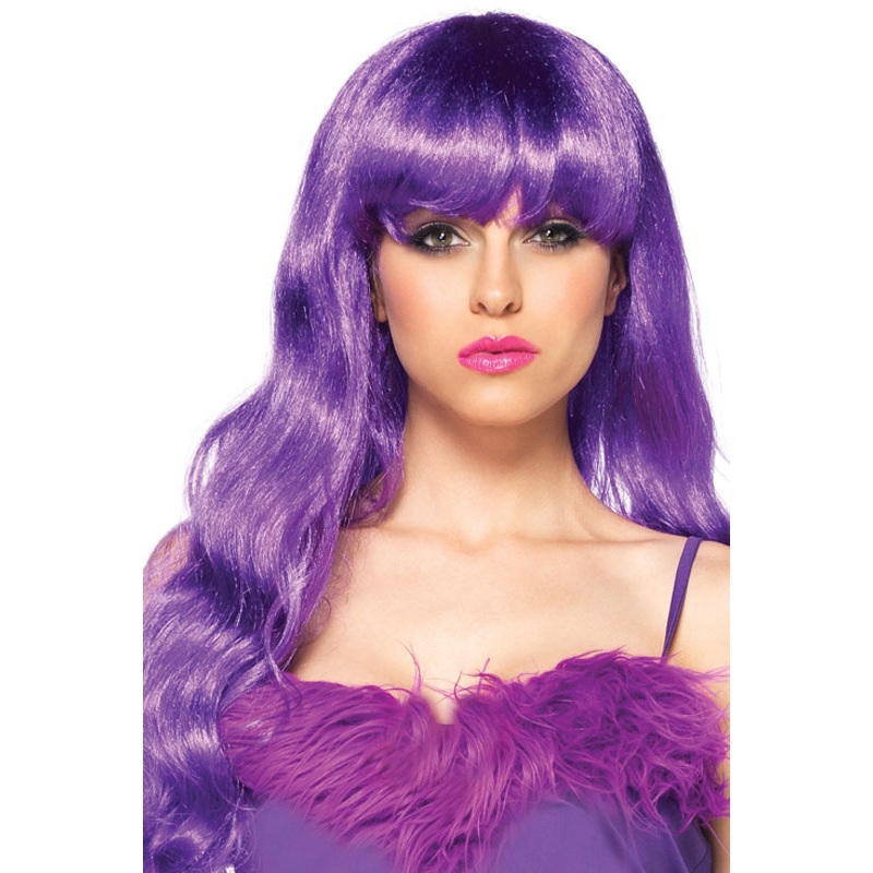 Starbright Long Wavy Costume Wig Blue