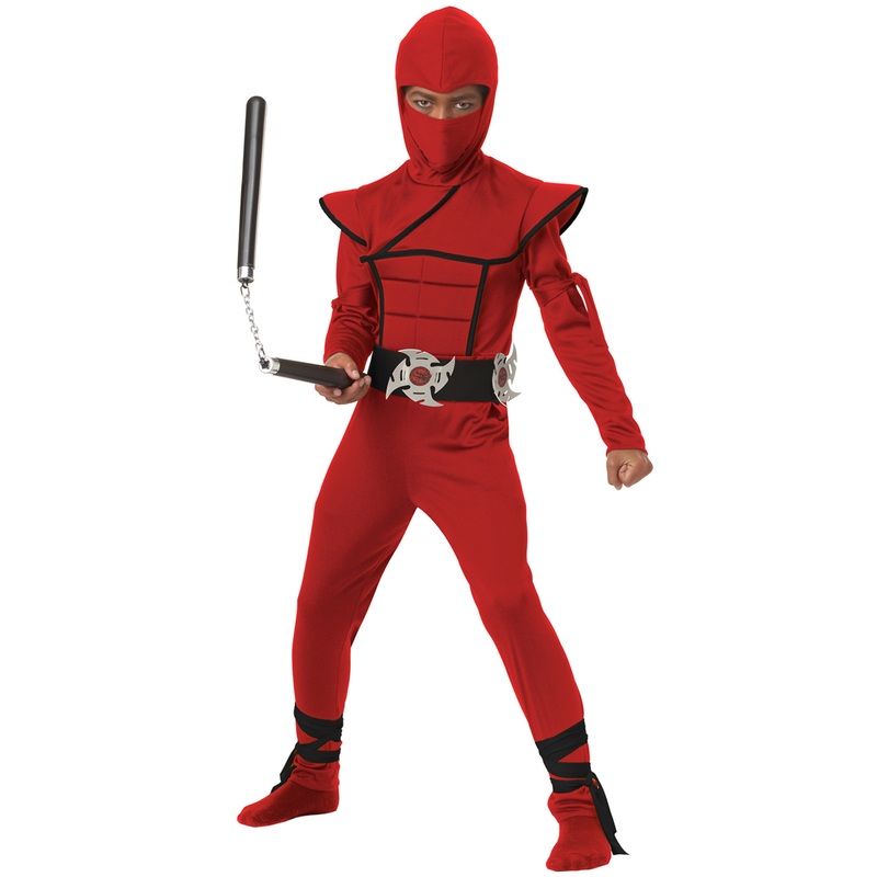 Stealth Ninja Child Costume (Red/Black) Small