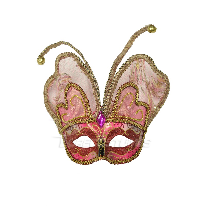 Venetian Butterfly Mask (Red) Standard