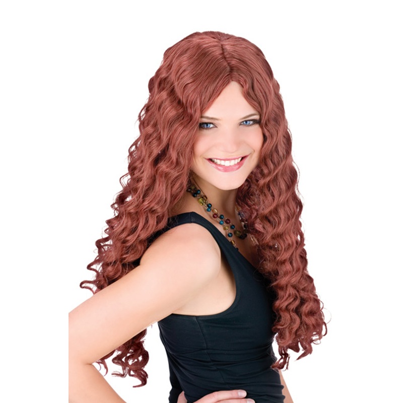 24 Inch Long Luscious Costume Wig Auburn