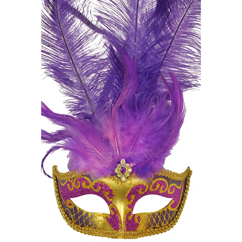 Colombina Festa Venetian Mask (Purple)