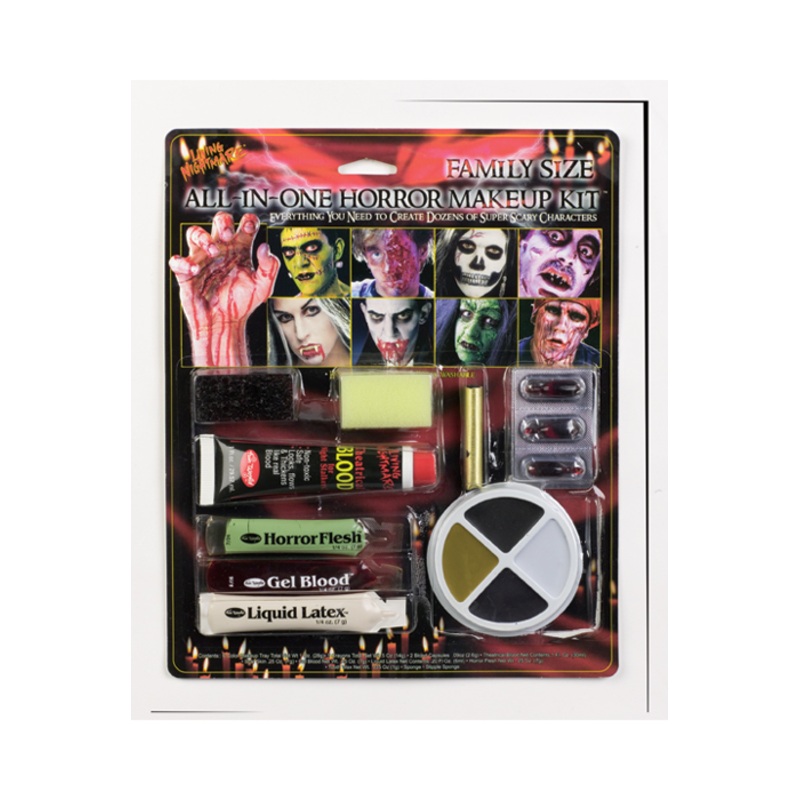 Family Size All In One Horror Kit Makeup
