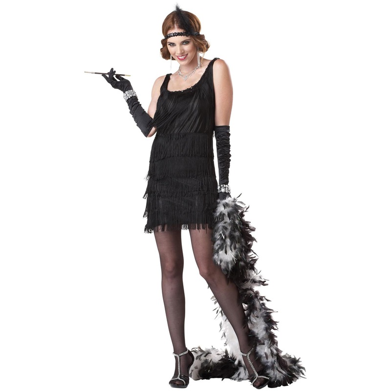Fashion Flapper Adult Costume Black