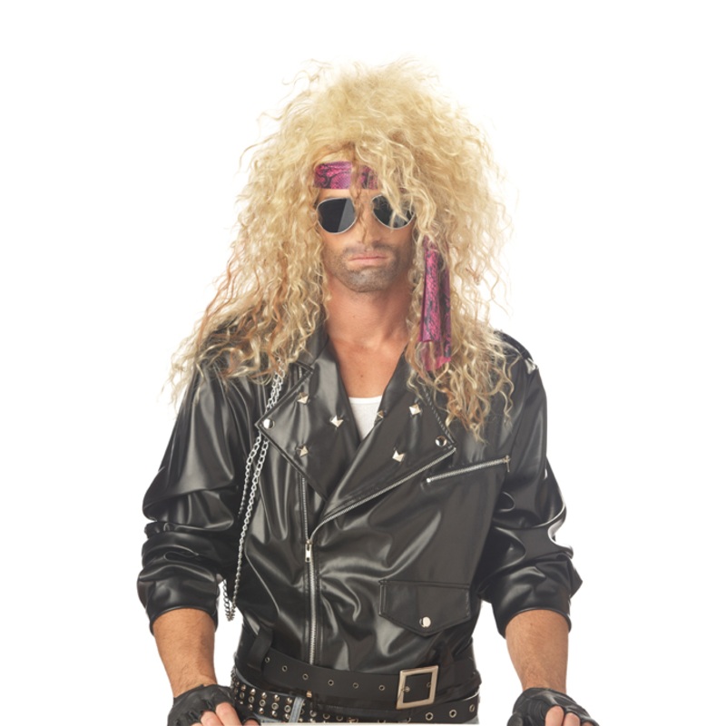 Heavy Metal Rocker Costume Wig - Blonde