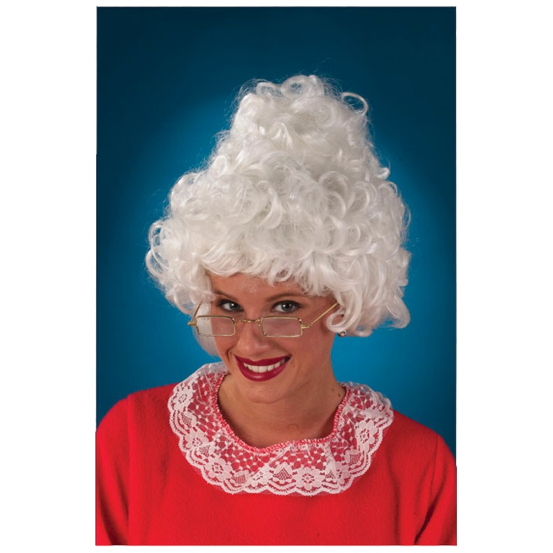 Mrs Santa Costume Wig