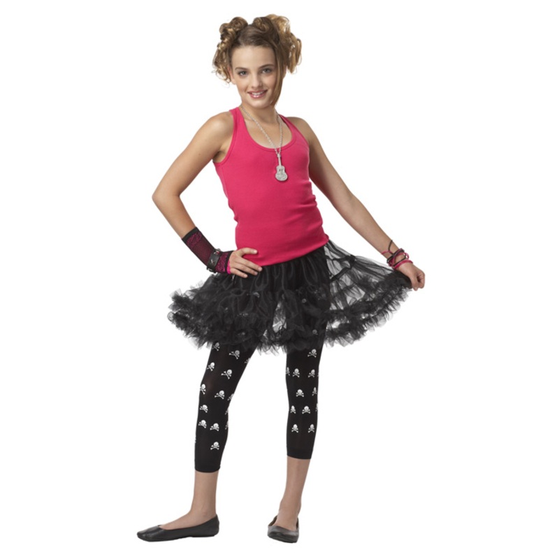 Ruffled Pettiskirt Tween Accessory (Black) Small/Medium