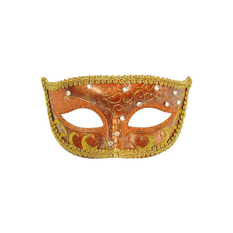 Venetian Opera Mask (Orange)