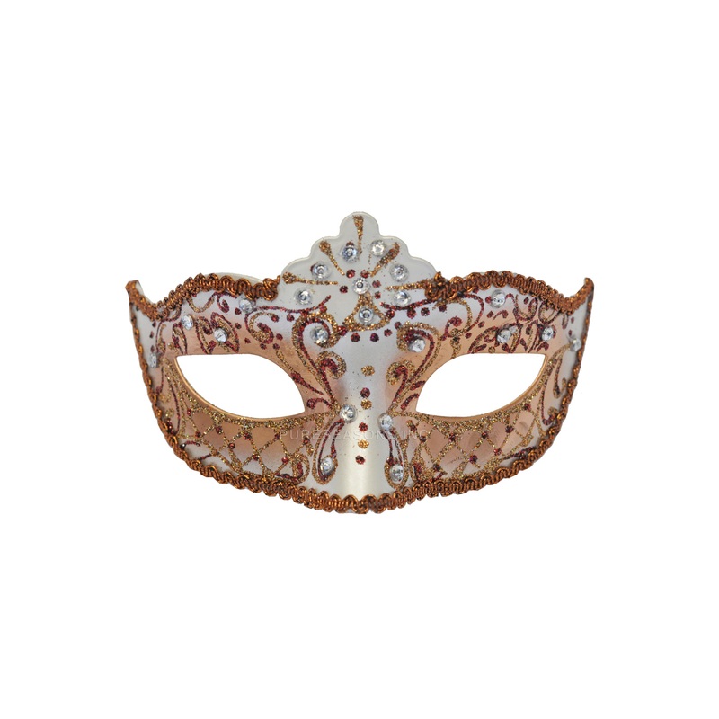 Bejeweled Venetian Mask (Red)