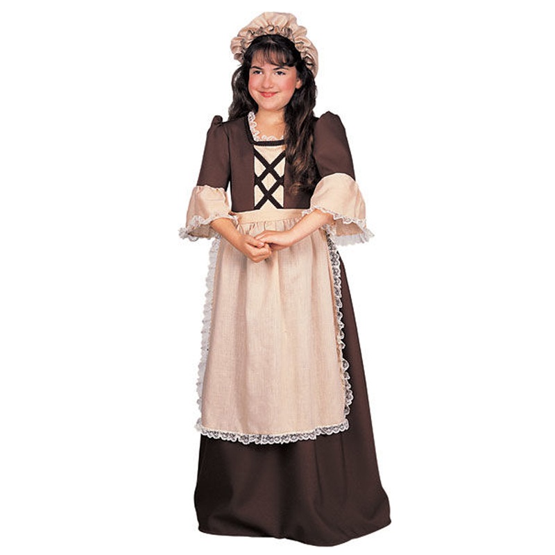 Colonial Girl Deluxe Child Costume Small