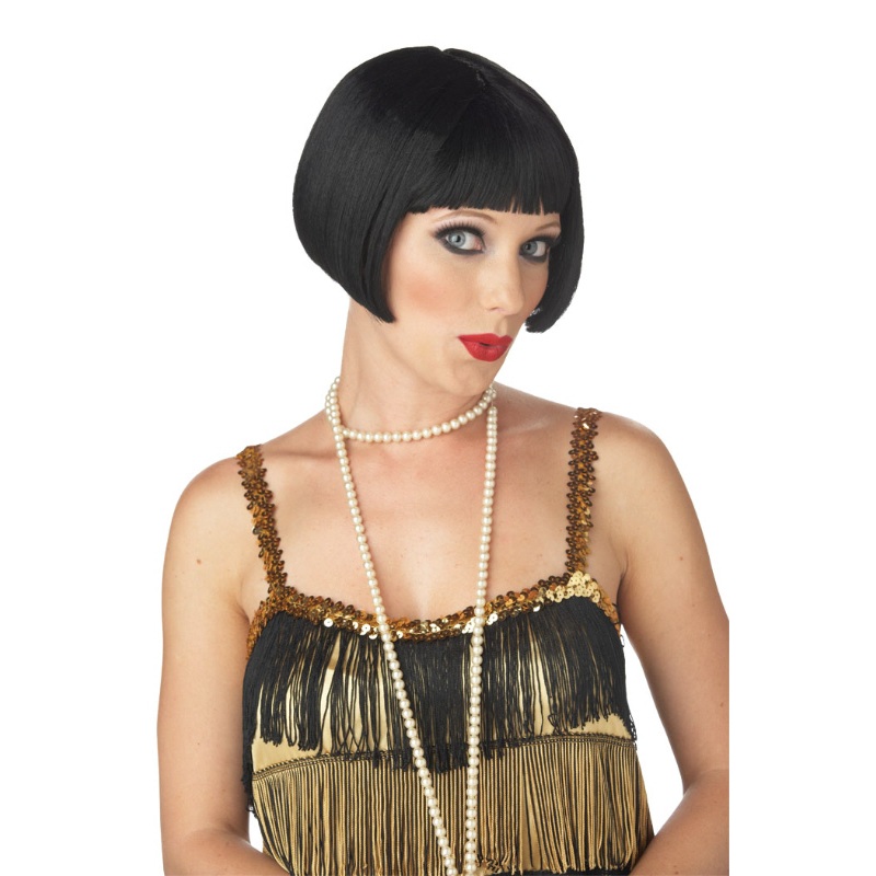 Flirty Flapper Costume Wig - Black