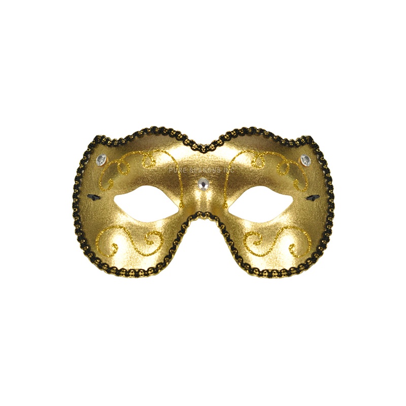 Mardi Gras Eye Mask (Gold)