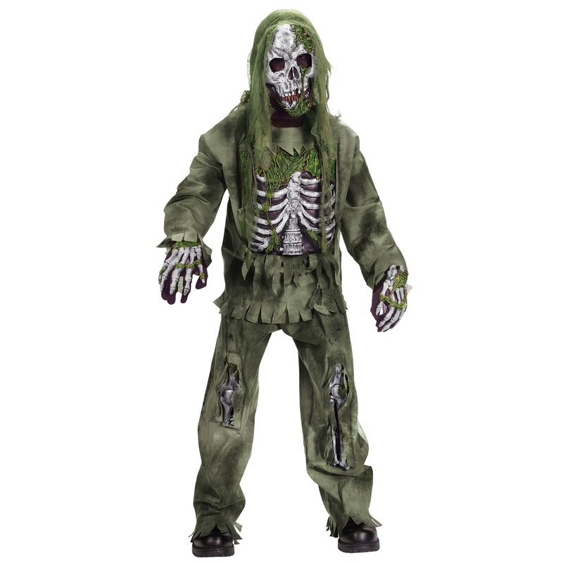 Skeleton Zombie Child Costume Small