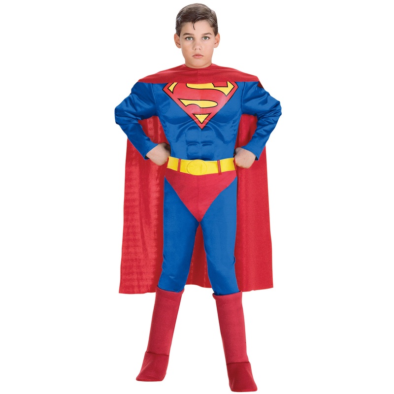 Superman Deluxe Muscle Chest Superman Toddler/Child Costume 2T