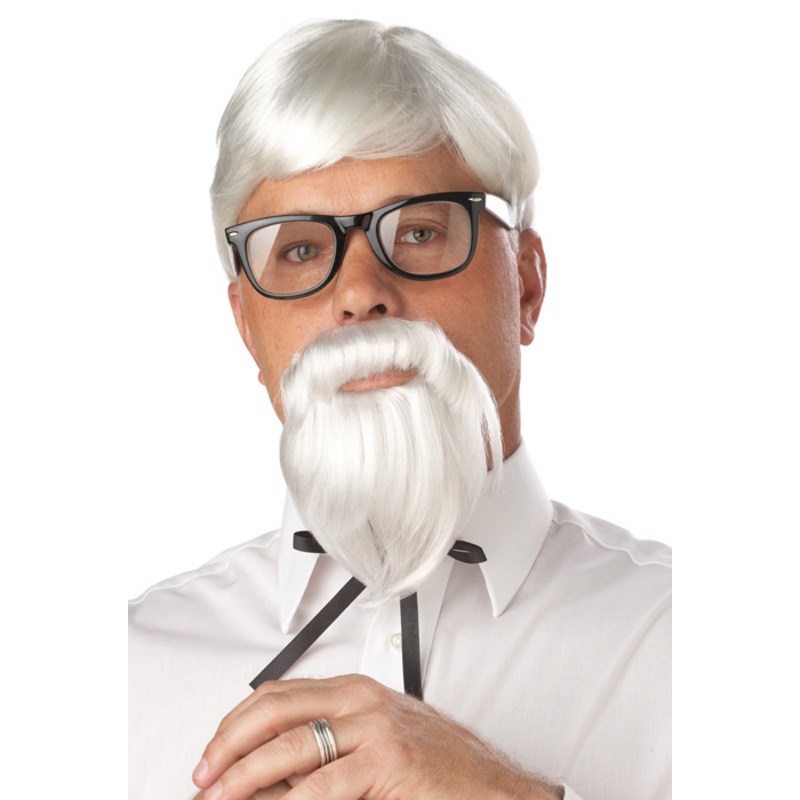 The Colonel Costume Wig and Moustache
