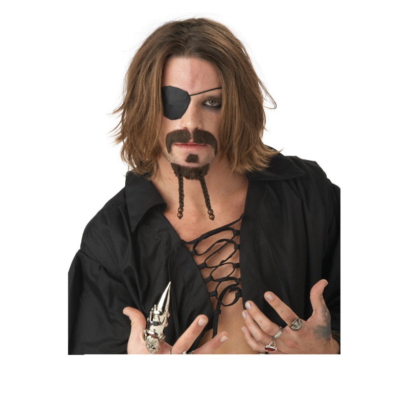 The Rogue Moustache and Goatee - Dark Brown