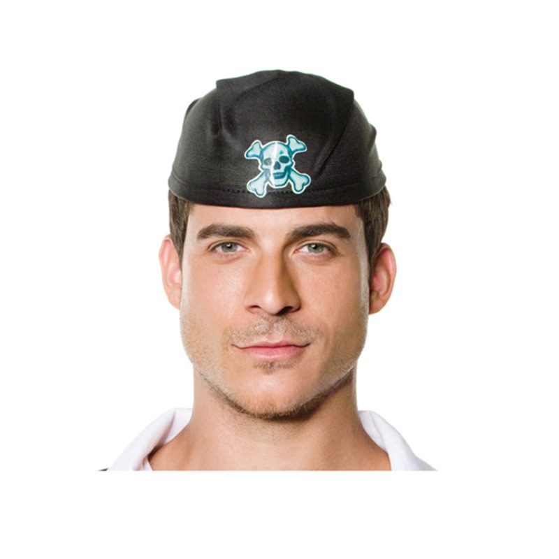 Unisex Pirate Scarf Hat Black