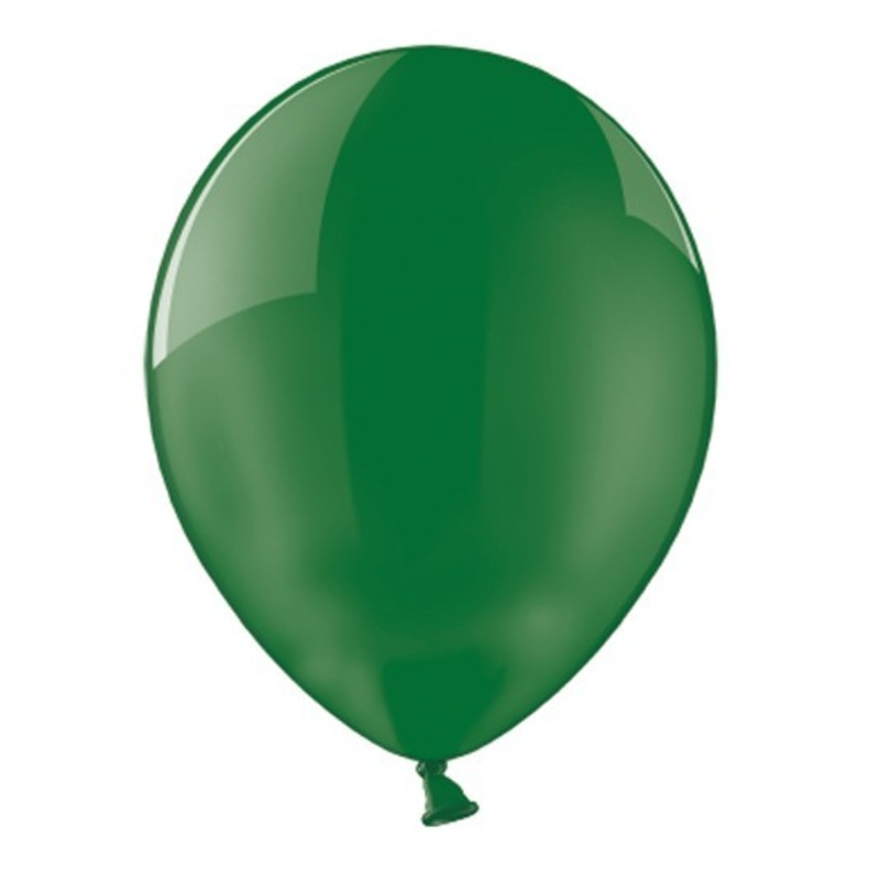 100 balloons crystal green 13cm