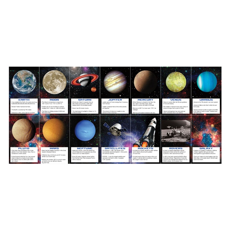 14 space shuttle giveaway cards