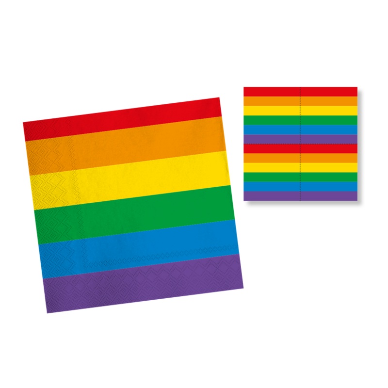 20 Pride napkins 3-ply