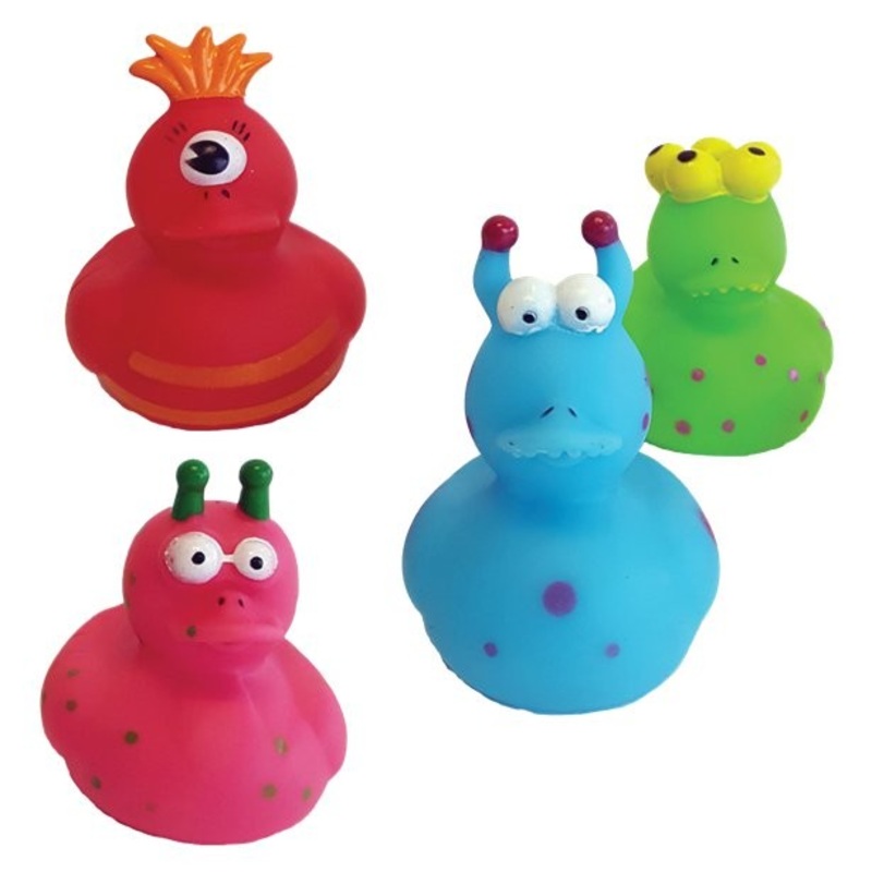 4 Alien Rubber Ducks