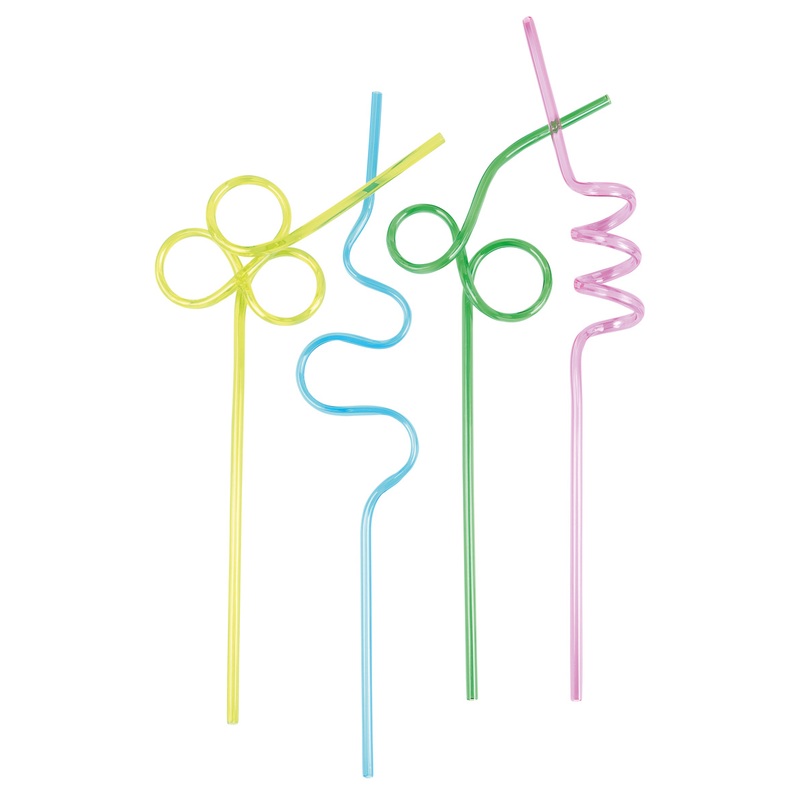 4 Ready for Summer Spiral Straws 25cm