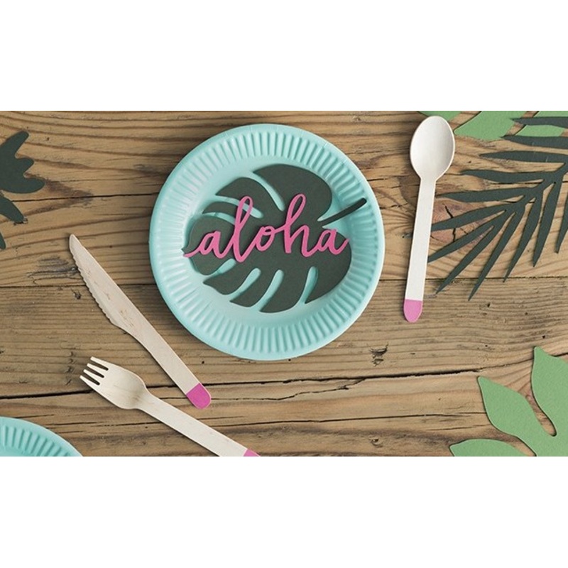 6 Aloha table decorations