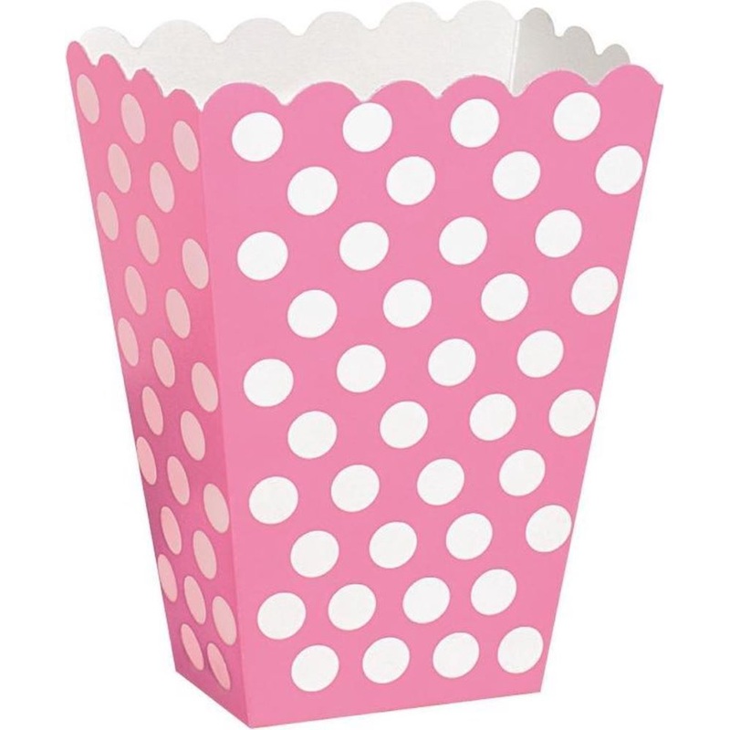 8 Snack Box Lucy Pink dotted 14cm