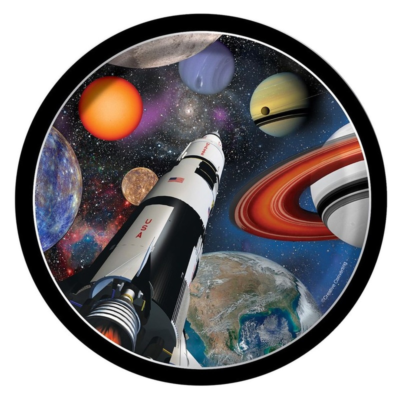 8 space shuttle paper plates 18cm