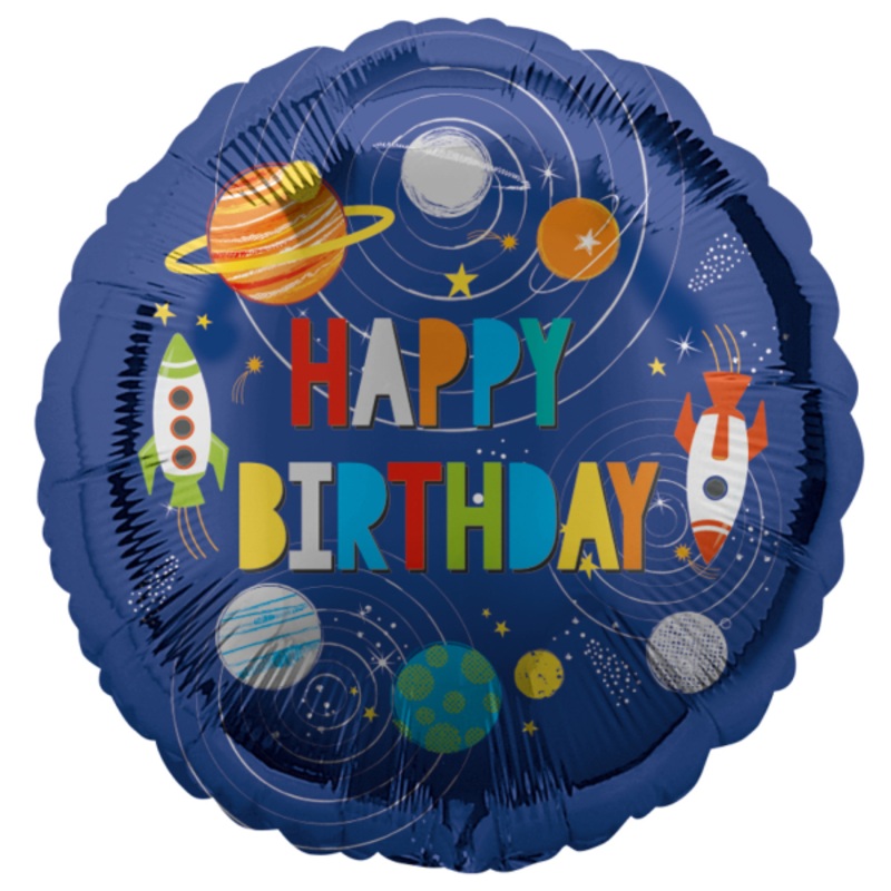 Foil balloon Space Party 43cm