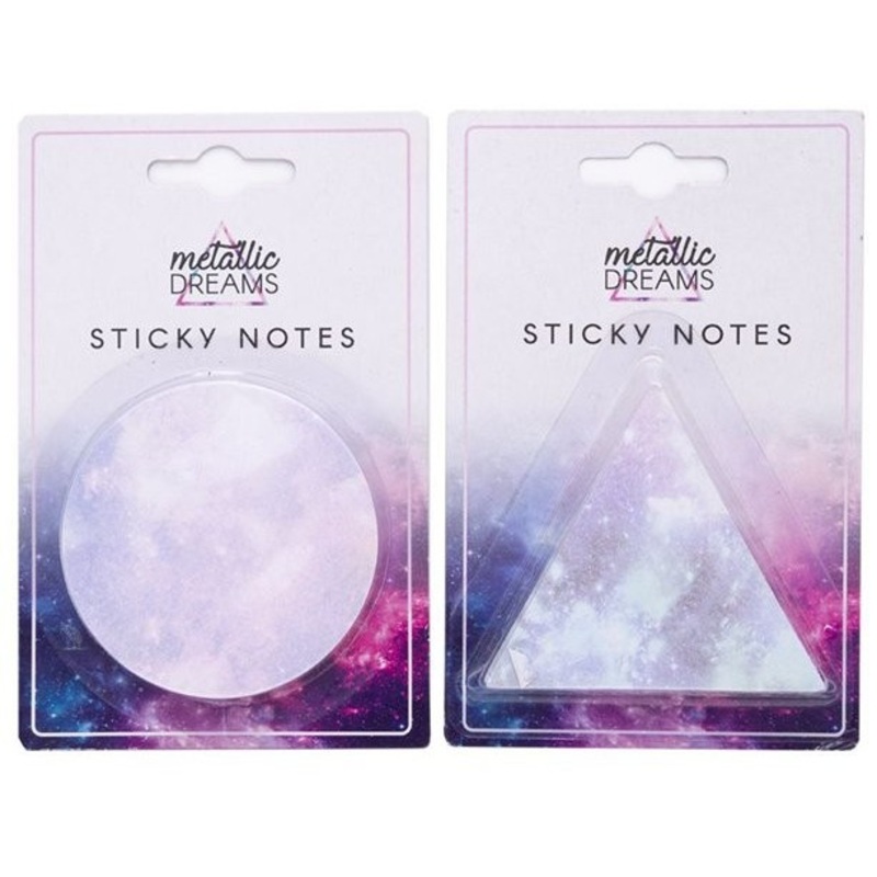 Galactic Birthday sticky note 7cm