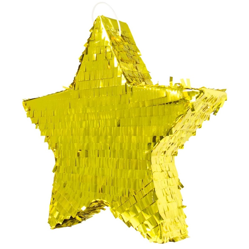 Pinata golden star 45cm