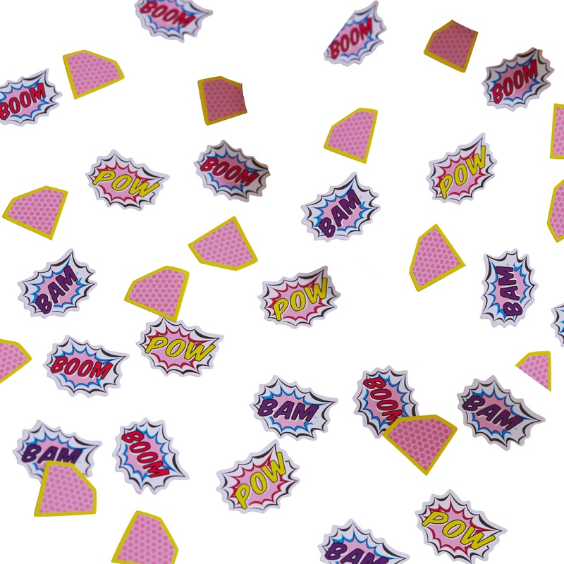 Pink comic sprinkle powder 14g
