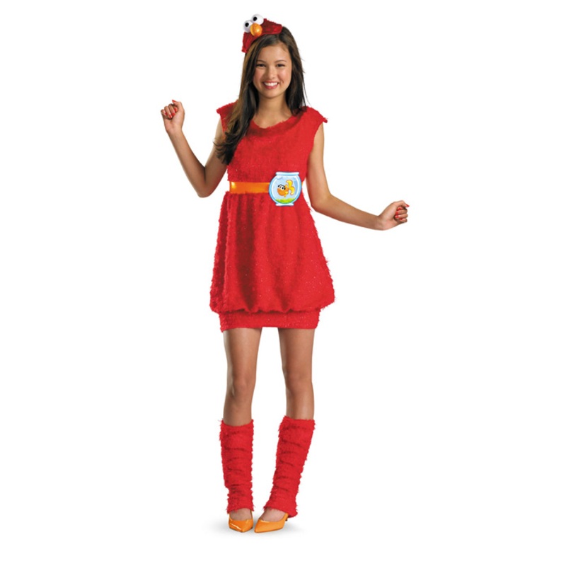 Sesame Street Elmo Plush Tween Costume Child (10-12)