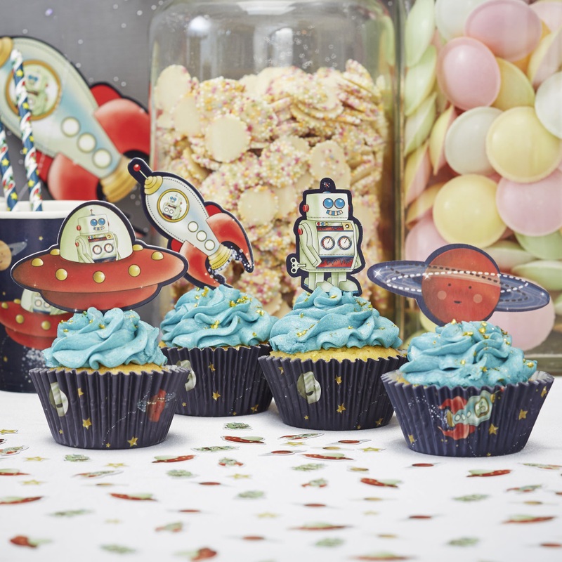 Space Adventure Muffin Set 70 pieces