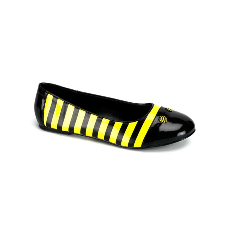 Sweet Honey Bee Adult Ballet Flat Shoes 6