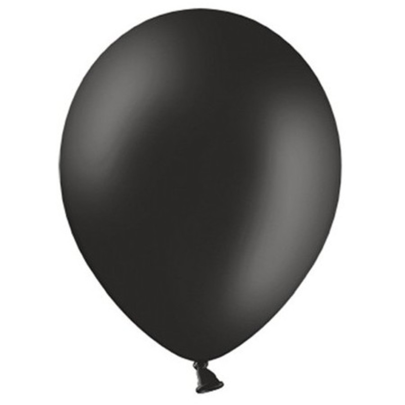 100 Celebration balloons black 25cm