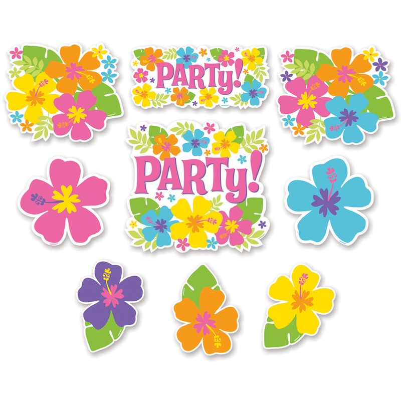 12 Luau Party Murals
