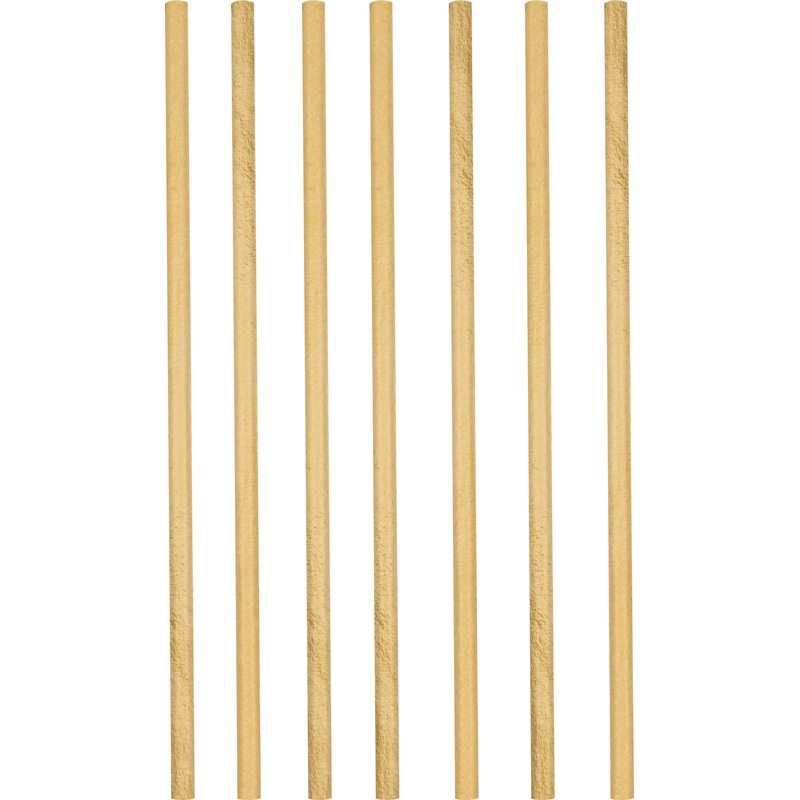 12 pineapple garden straws 20cm